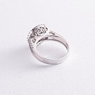 Кольцо в белом золоте с бриллиантами ккит611 от ювелирного магазина Оникс - 4