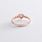 Золотое кольцо "Сердце" к06611 от ювелирного магазина Оникс - 4