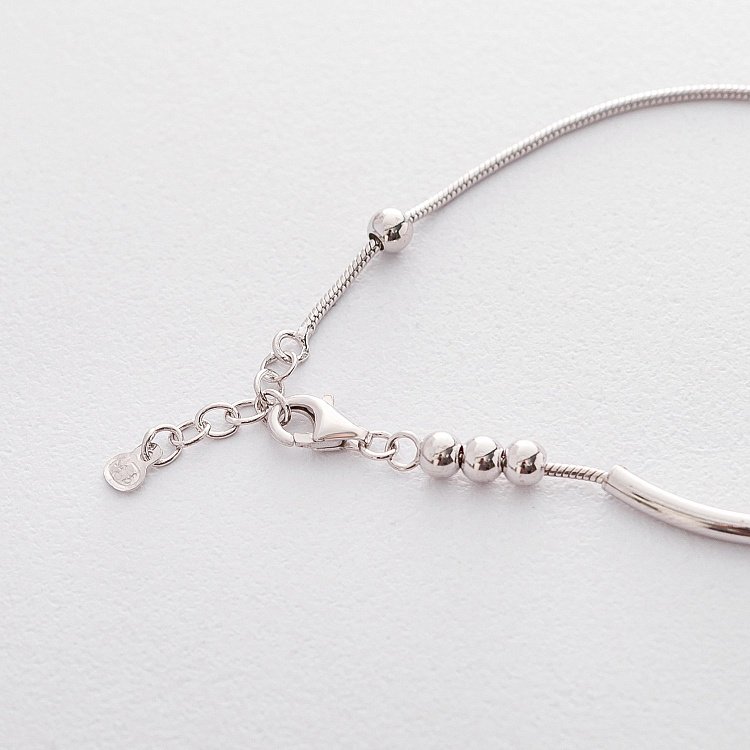 Серебряный браслет "Шарики" 141363 от ювелирного магазина Оникс - 2