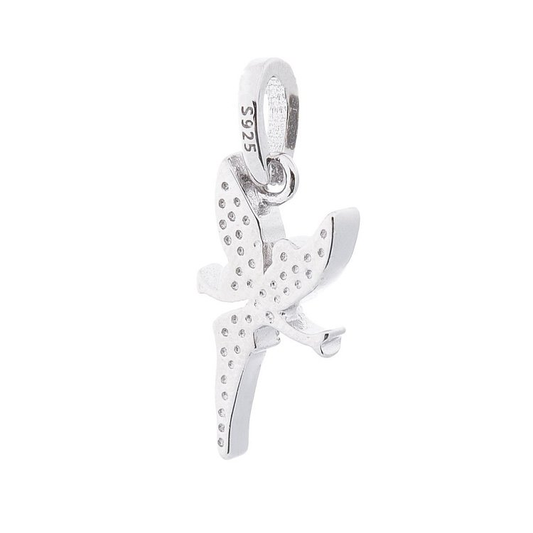 Срібна підвіска "Фея" з фіанітами 132682 від ювелірного магазину Онікс - 1
