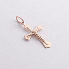 Золотий хрестик "Розп'яття. Спаси і Збережи" 2816200 от ювелирного магазина Оникс