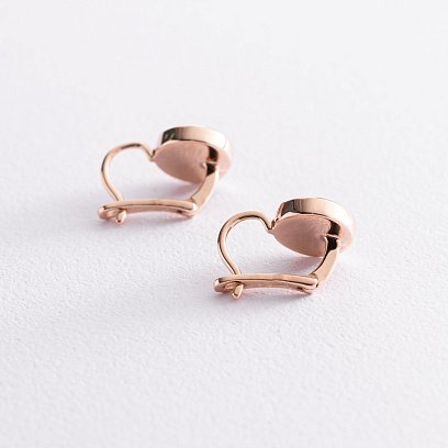 Золоті сережки (сині фіаніти) с07461 №5