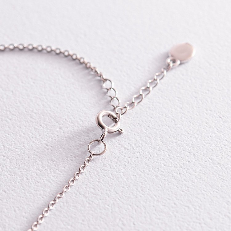 Браслет "Хрестик" у білому золоті з2081б від ювелірного магазину Онікс - 7