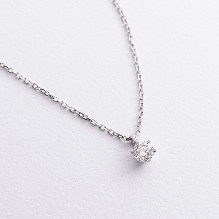 Золоте кольє з діамантом 743091121 від ювелірного магазину Онікс - 1