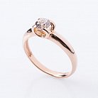 Золотое помолвочное кольцо с бриллиантом р0598к от ювелирного магазина Оникс - 1