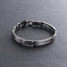 ﻿Чоловічий срібний браслет (чорніння) 1006 от ювелирного магазина Оникс