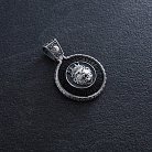 Серебряный кулон "Знак зодиака Лев" с эбеном 1041лев от ювелирного магазина Оникс - 4