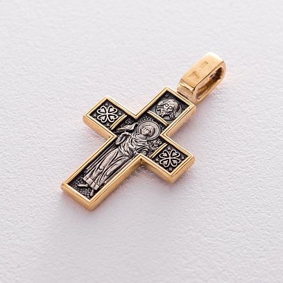 Православный крест "Господь Вседержитель. Св. мученик Трифон" 132907 №2