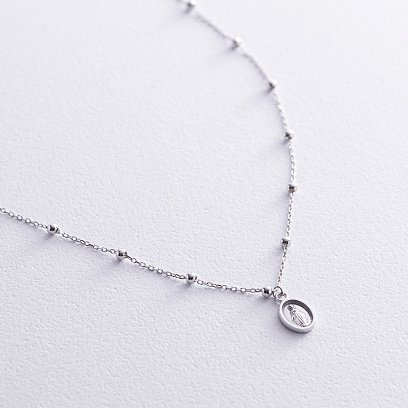 Колье "Розарий" в белом золоте кол02218