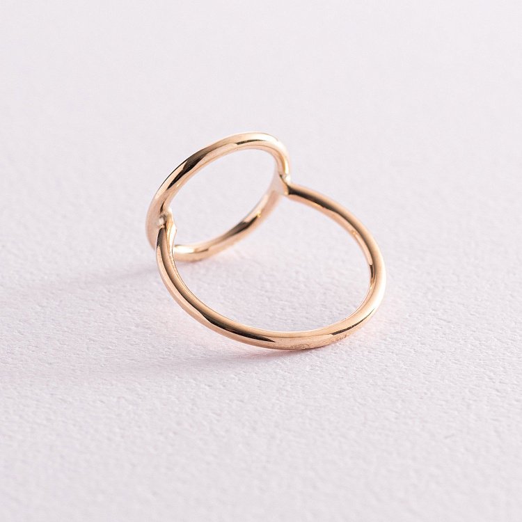 Кольцо "Круговорот" в желтом золоте к06928 от ювелирного магазина Оникс - 9