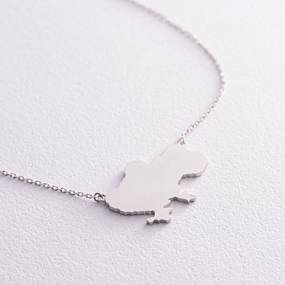 Золотое колье "Украина" с голубыми и желтыми бриллиантами 727041121 №8