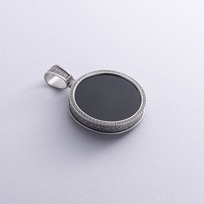 Серебряный кулон "Орел" (оникс) 1250 №7