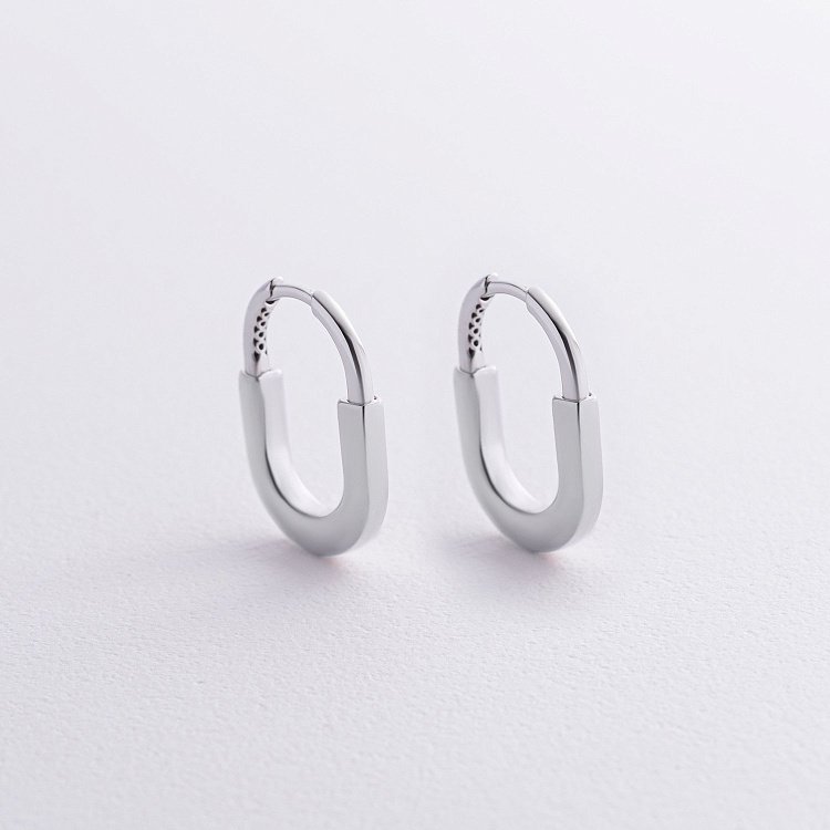 Сережки "Camilla" mini (біле золото) с08927 Сережки "Camilla" mini (біле золото) с08927 від ювелірного магазину Онікс