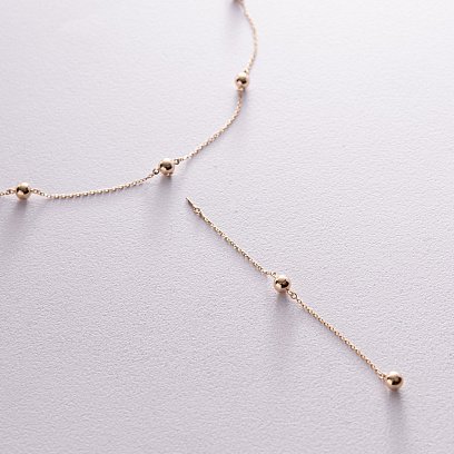 Кольє 2 в 1 "Кульки" у жовтому золоті кол02343 №6