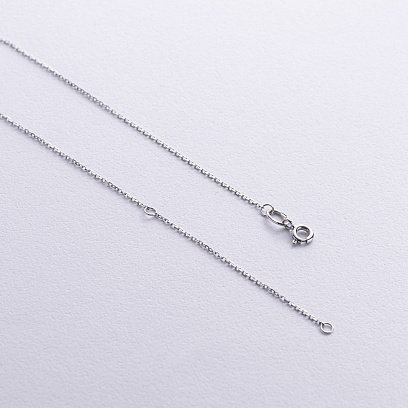 Кольє в білому золоті з діамантом 112081121 №5