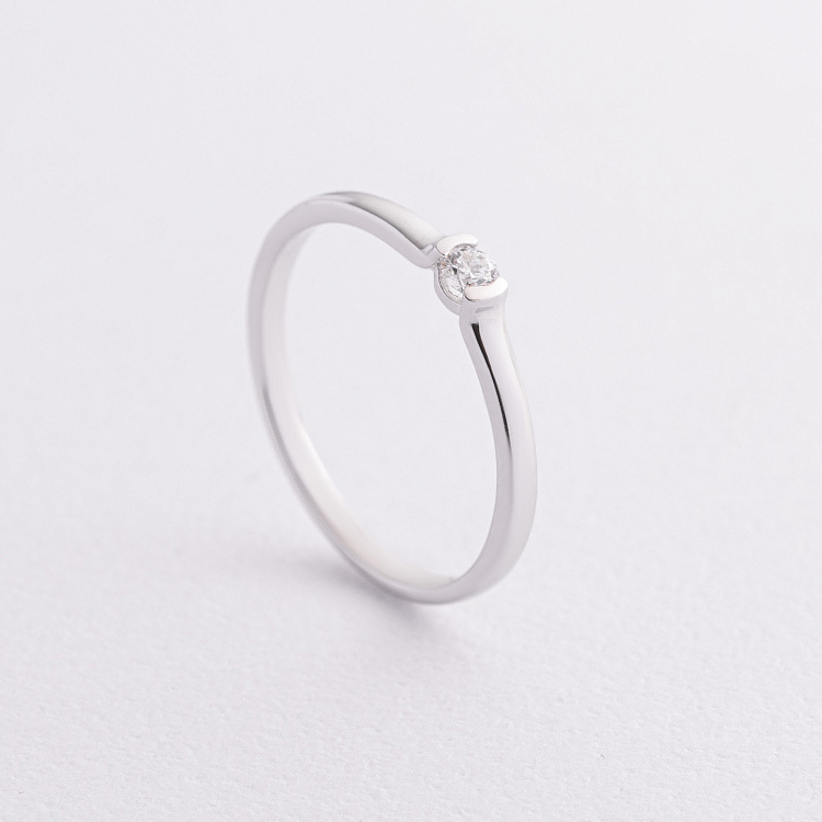 Заручальна золота каблучка з діамантом кб0633ca від ювелірного магазину Онікс