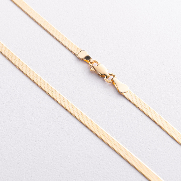 Колье "Наоми" в желтом золоте (снейк) ц00459-4,0 от ювелирного магазина Оникс - 1