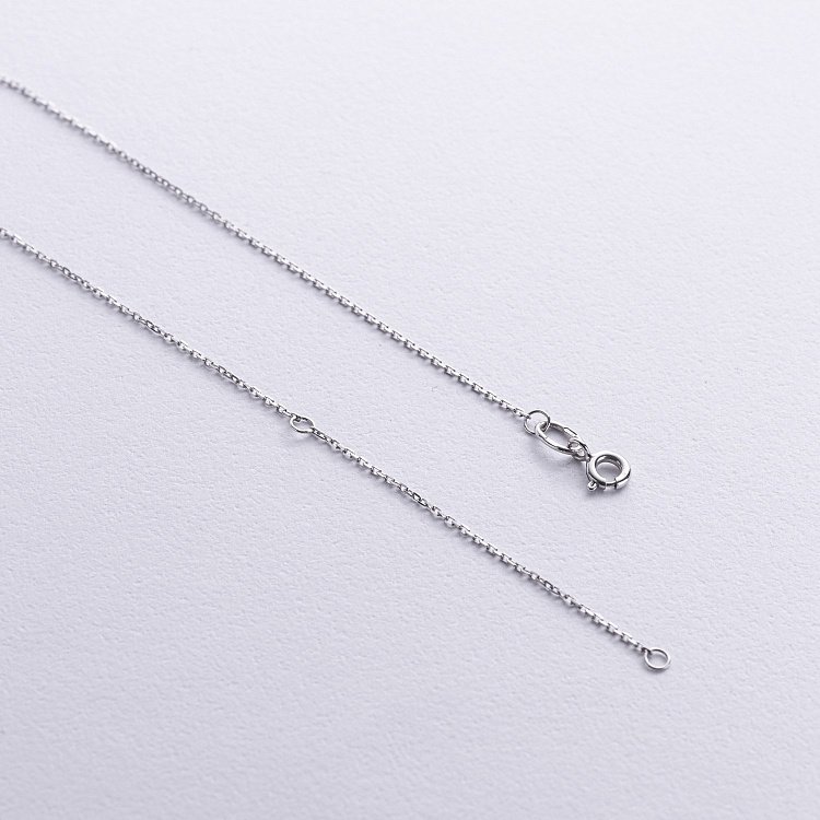 Кольє в білому золоті з діамантом 112081121 від ювелірного магазину Онікс - 4