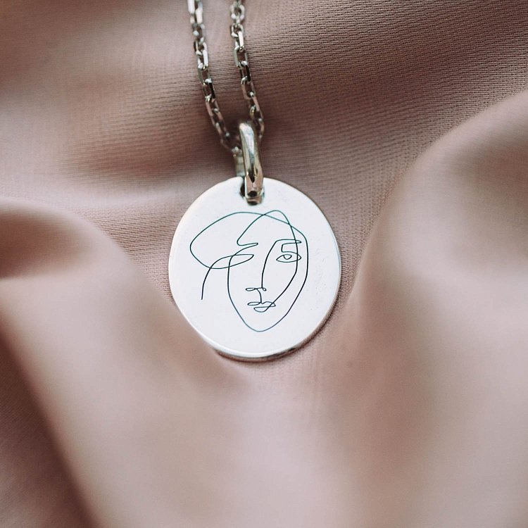 Серебряный кулон "Мечтательность" (овальный) 133045кул от ювелирного магазина Оникс