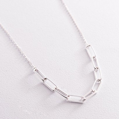 Серебряное колье "Цепочка" 181203 №4