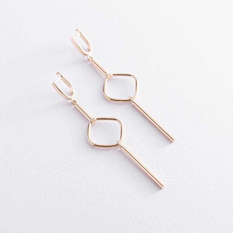 Серьги "Мелисса" в желтом золоте с07512 от ювелирного магазина Оникс