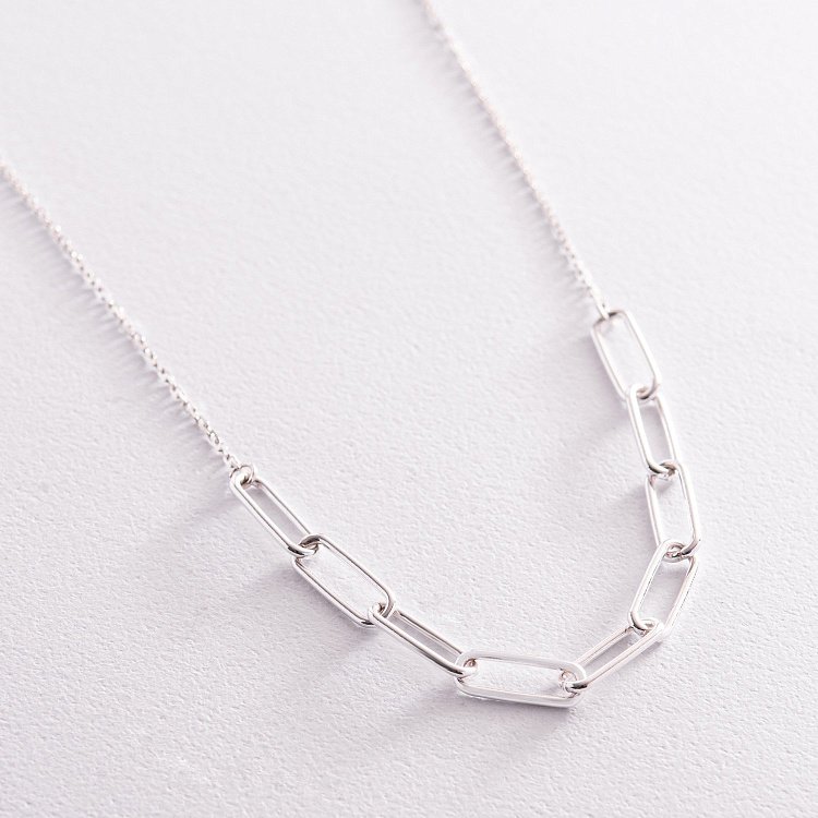 Серебряное колье "Цепочка" 181203 от ювелирного магазина Оникс - 3