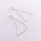Срібні сережки "Баланс" 122882 от ювелирного магазина Оникс - 2