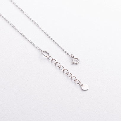 Серебряное колье "Сердечко" с фианитами 908-01571 №4