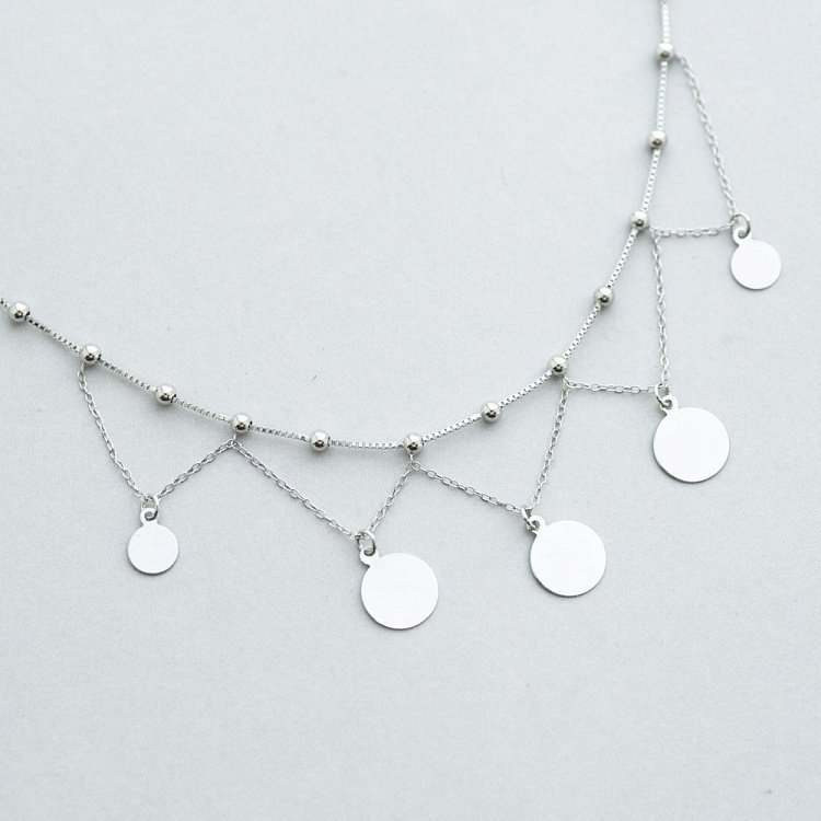 Срібне кольє з монетками 18701 від ювелірного магазину Онікс - 8