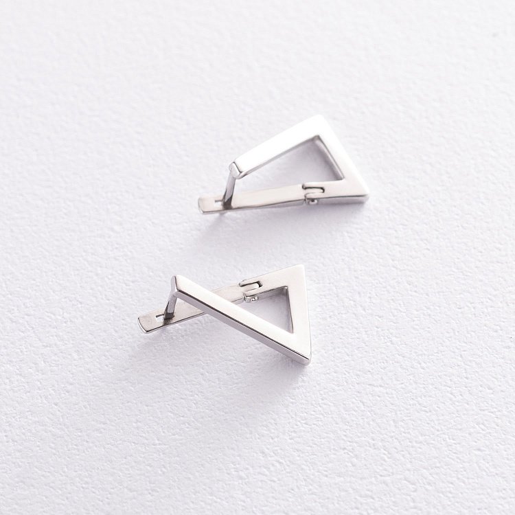 Серебряные серьги "Импровизация" 122905 от ювелирного магазина Оникс - 6