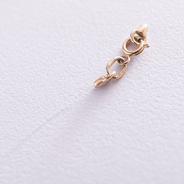 Золоте кольє на лісці "Конюшина" кол01085 від ювелірного магазину Онікс - 2