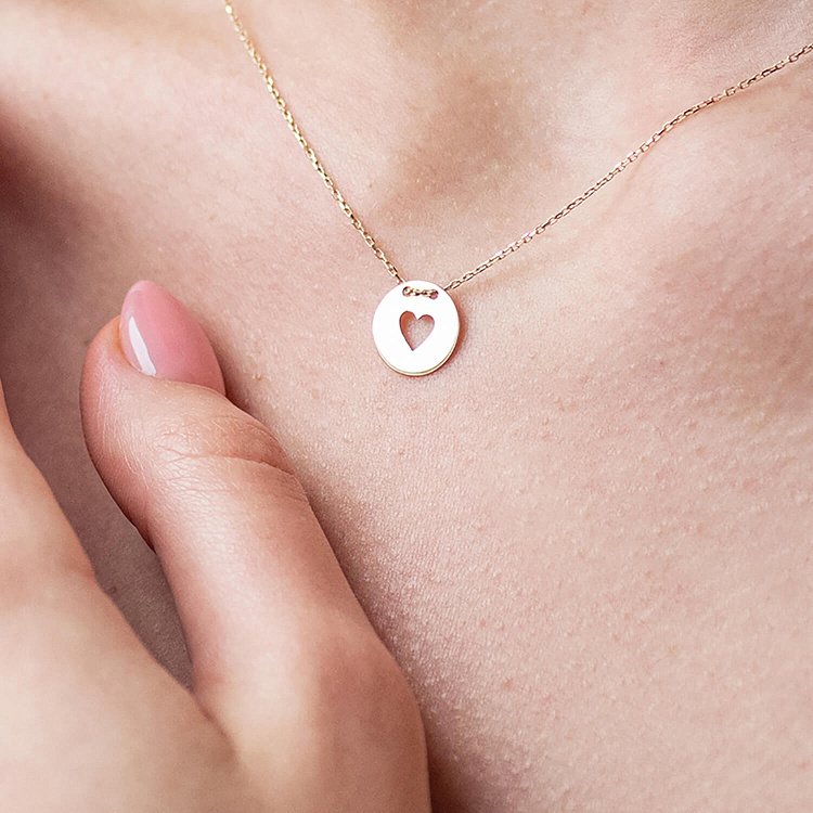 Кольє "Сердечко" у жовтому золоті кол01700с від ювелірного магазину Онікс - 9