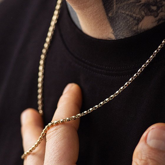 Чоловічий золотий ланцюжок ц00534 №5