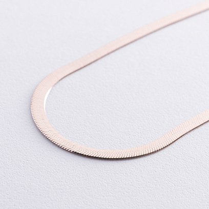 Колье "Наоми" в красном золоте (снейк) ц00514 №2