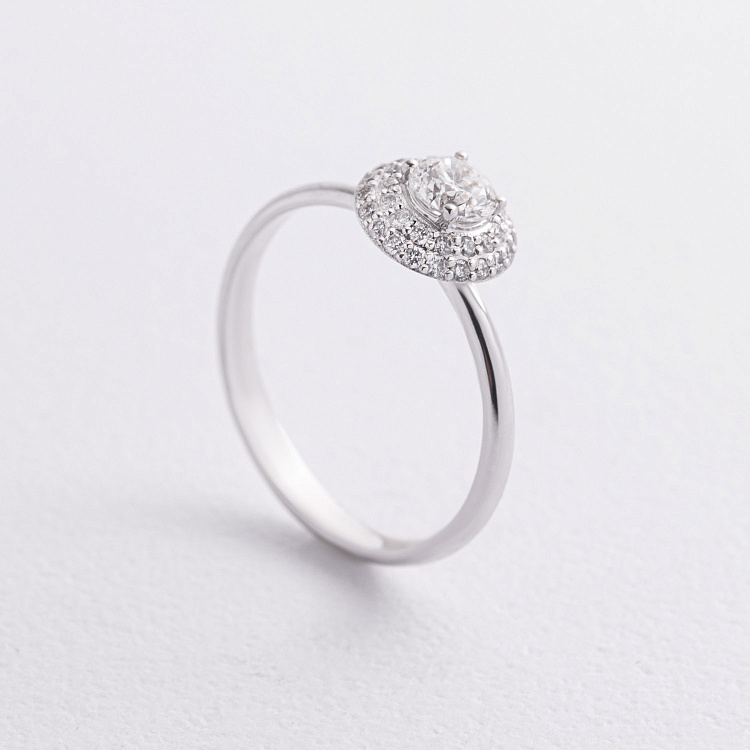 Золота каблучка з діамантами 245011121 від ювелірного магазину Онікс - 2