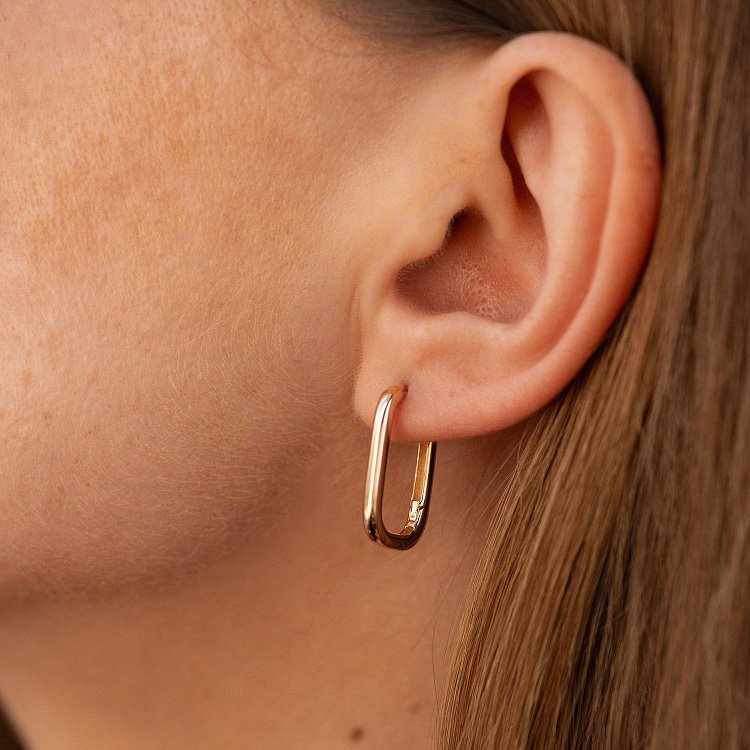 Серьги "Kirsten" в красном золоте с08922 от ювелирного магазина Оникс - 3