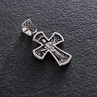 Срібний хрест (чорніння) 132568 от ювелирного магазина Оникс - 4