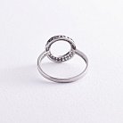 Серебряное кольцо "Круг с сердечками" (фианиты) 3956 от ювелирного магазина Оникс - 4