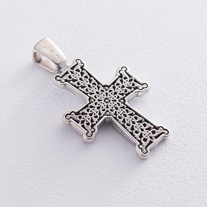 Православный крест  "Голгофа" (чернение) 131190 №3