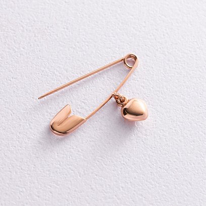 Золота шпилька "Сердечко" зак00052