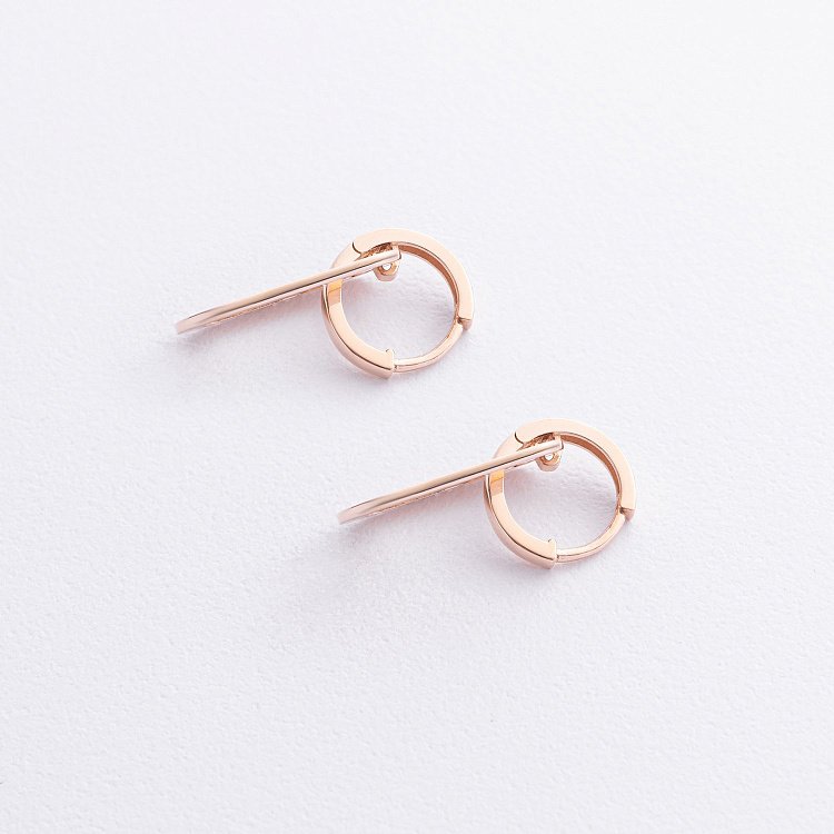 Сережки "Roxana" у червоному золоті с09203 від ювелірного магазину Онікс - 2