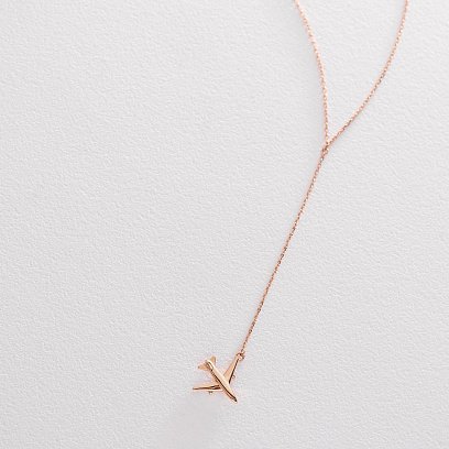 Золоте кольє "Літачок" кол01485 №7