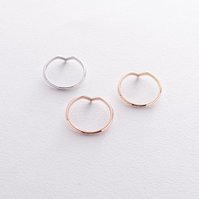 Кольцо "Viola" в белом золоте к07481 №3