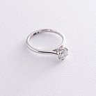 Помолвочное кольцо в белом золоте (бриллиант) кб0309mr от ювелирного магазина Оникс - 2