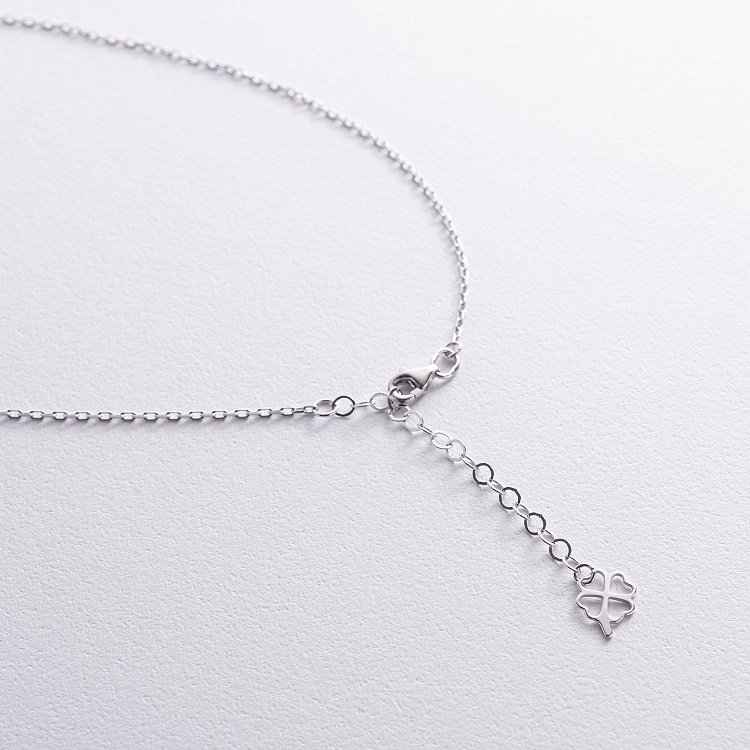 Золоте кольє "Конюшина" з перламутром кол02552 від ювелірного магазину Онікс - 4