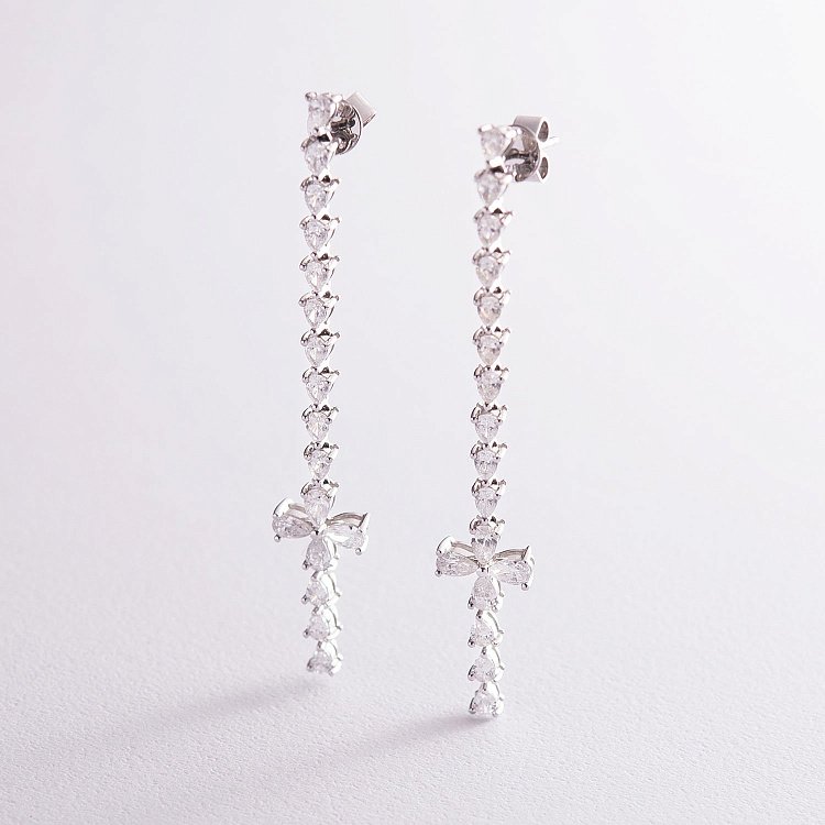 Золоті сережки (діамант) сб0269ar від ювелірного магазину Онікс