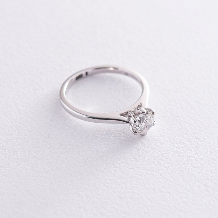 Помолвочное кольцо в белом золоте (бриллиант) кб0309mr от ювелирного магазина Оникс - 2