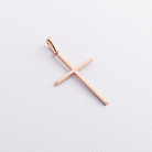 Золотой крестик без распятия п03122 от ювелирного магазина Оникс
