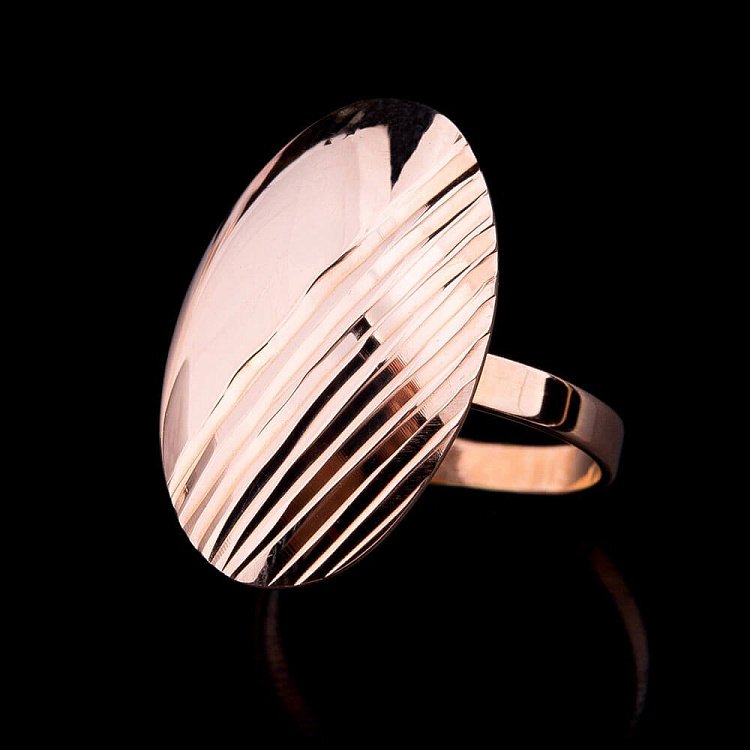 Золотое кольцо к01737 от ювелирного магазина Оникс - 3