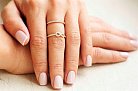 Золотое женское кольцо "Бесконечность" к03286 от ювелирного магазина Оникс - 8